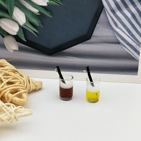 Miniature Simulation Drink Bottle Resin Charms Coke Beer Bottle Pendants For DIY Earring Keychain Jewelry Making Accessory
