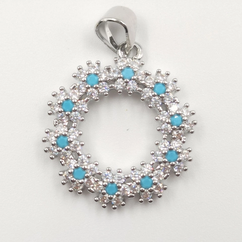 Fashion Copper Floral Sunflower Rose Pendant Only Without Chain Rhinestone Artificial Pearl Pendants Jewelry For Women