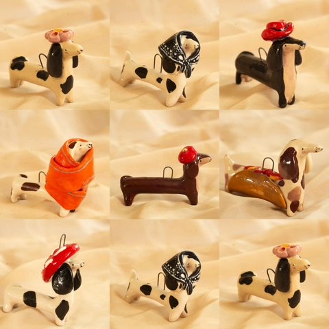 Fashion Stainless Steel Necklace With Cute Copper Enamel Dog Dachshund Swan Zebra Animal Pendant For Women Artistic Jewelry