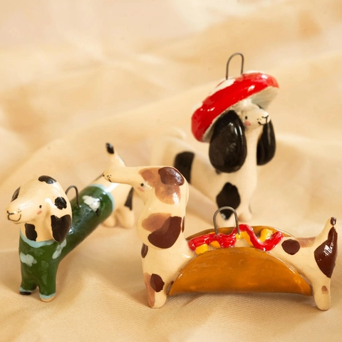 Fashion Stainless Steel Necklace With Cute Copper Enamel Dog Dachshund Swan Zebra Animal Pendant For Women Artistic Jewelry