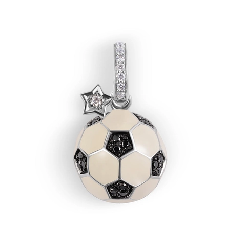 Collier Pendentif en Émail Sportif Occidental Cuivre Plaqué Or Football Baseball Hockey Charme d'Athlète Bijoux Pour Hommes Femmes