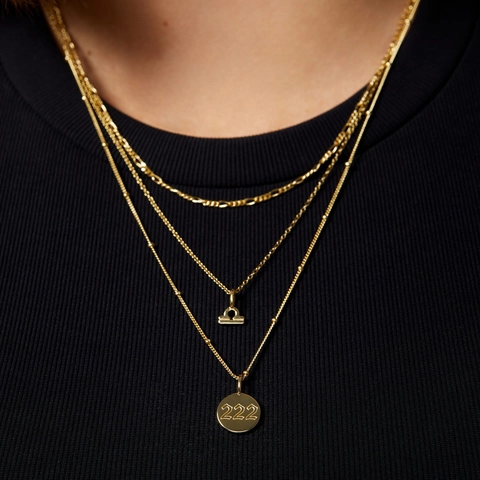 Stainless Steel Angel Number Pendant Necklace 111 222 333 444 555 777 888 999 18K Gold Plated Round Disc Coin Necklace