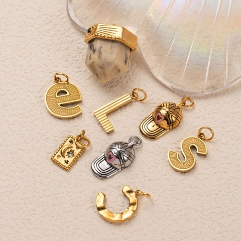 Roestvrijstalen DIY Mode Letter Hoed Hanger Ketting Met Strass Verguld Boheemse Vintage Stijl Vrouwen Sieraden Accessoire