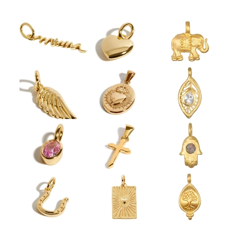 Roestvrij Stalen 18K Vergulde Halsketting Mom Hart Kruis Hoefijzer Hanger Mode Sieraden Vrouwen Cadeau