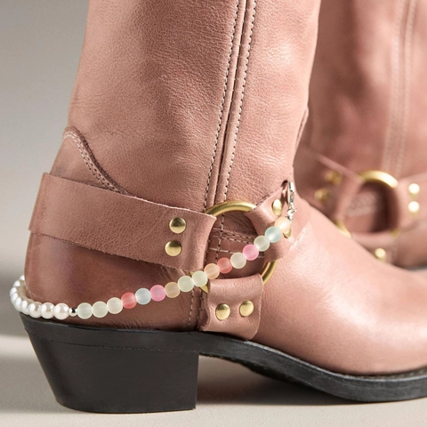 Portachiavi con Catena per Scarpe con Perline Fai-da-te Racchetta da Tennis in Rame Perla Artificiale Corda Intrecciata Ciondolo a Cuore per Borsa Gioielli Donna