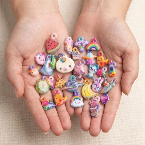 Collana con Ciondolo in Acciaio Inossidabile a Cartoni Animati Placcata in Oro Anguria Arcobaleno Stella per Donna Bambini