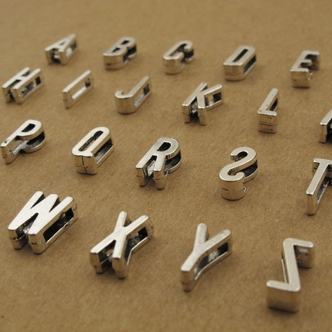Legering Alfabet Bedeltje Voor Sieraden Maken DIY Armband Ketting Accessoire Alfabet Letter Hanger Voor Handwerk