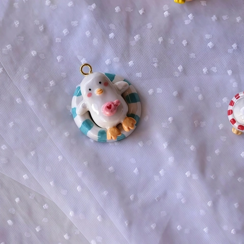 Pendentifs Dessin Animé Oie Poulet Acier Inoxydable Accessoires de Création de Bijoux DIY Breloques Animaux Drôles