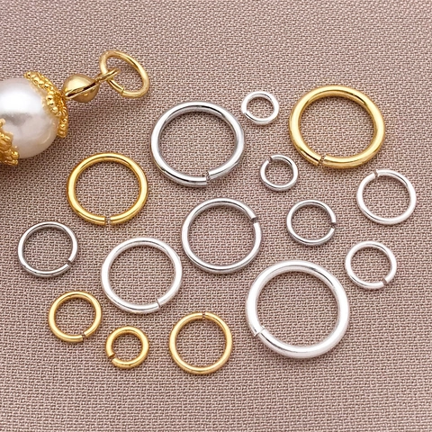 Anellini di Congiunzione Chiusi in Rame Placcato Oro 18K per Creazione Gioielli DIY Collana Bracciale Connettori Fai da Te