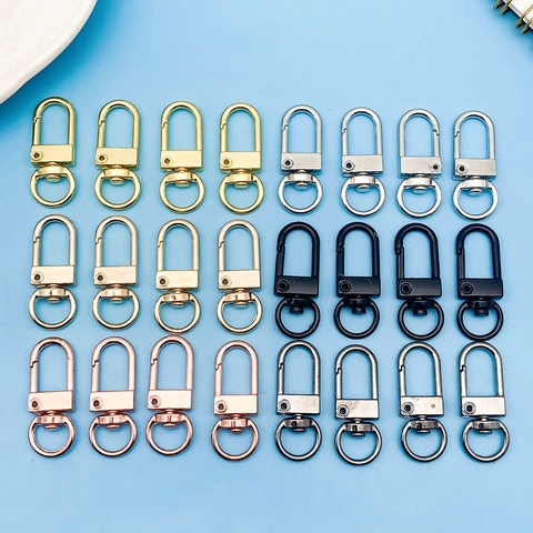 Zinc Alloy Swivel Lobster Clasp Hook For DIY Keychain Jewelry Finding Bag Snap Hook Keyring Handmade Craft Multi Color Connector