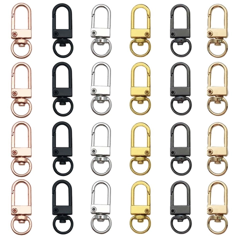 Zinc Alloy Swivel Lobster Clasp Hook For DIY Keychain Jewelry Finding Bag Snap Hook Keyring Handmade Craft Multi Color Connector
