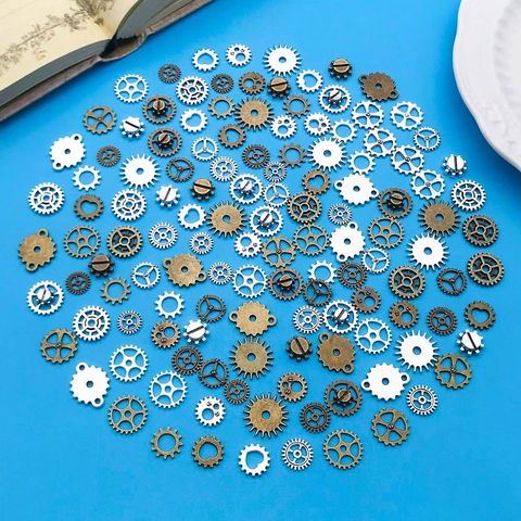 Vintage Steampunk Tandwielen Legering Bedeltjes Hart Mechanische Tandwiel Hangers Voor DIY Sieraden Maken Armband Accessoires