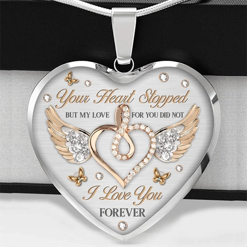 Collana Con Pendente a Cuore in Lega Con Accenti in Strass Regalo Sentimentale Per Nipote Sorella Nipote Anniversario Gioielli Uso Quotidiano