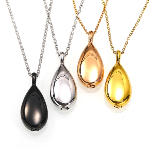 Roestvrijstalen Traan Urn Ketting Voor Vrouwen Openbare Parfumfles Gedenksieraden Crematie As Hanger Ketting