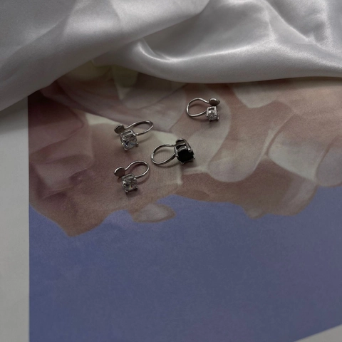 Pendientes de Clip de Plata de Ley 925 Con Circón en Forma de U Ajustables Sin Perforación Para Mujer Joyería de Moda Regalo
