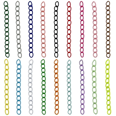 Eisen Lackiert Verlängerungskette Bunt DIY Schmuckzubehör Verstellbare Gliederkette Für Schlüsselanhänger Armband Handwerk