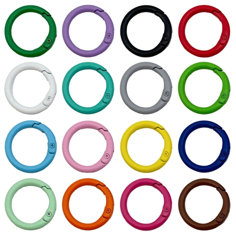 Vintage Zinklegierung Rund Feder Schnapphaken Lackiert O-Ring Verschluss Für DIY Schlüsselbund Taschenzubehör Schmuckzubehör