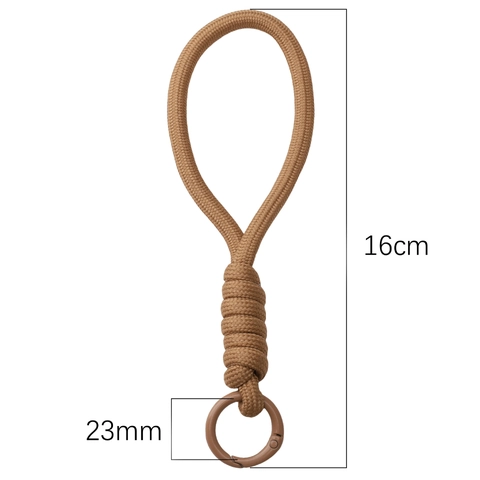 Polyester Braided Paracord Keychain Lanyard With Metal Spring Ring Buckle DIY Bag Charm Strap For Graduation Gift Men Women