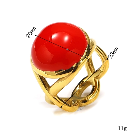 Titanium Steel Round Ring 18K Gold Plated Colorful Resin Marble Pattern Winding Hollow Enamel Ring For Women Fashion Jewelry