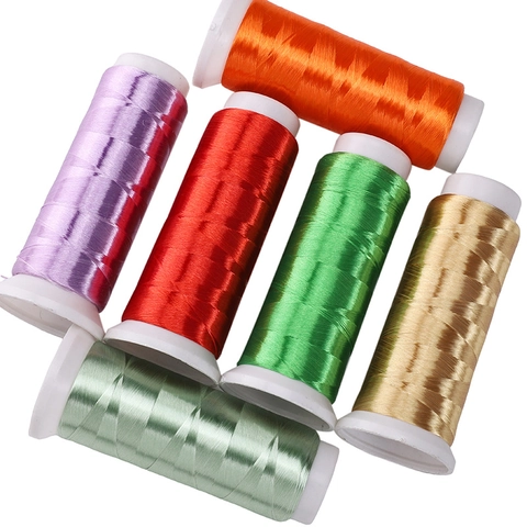 Nylon Silk Luster Embroidery Thread Knotless Velvet Wire For Handmade Wrapping Flower Hairpin Jewelry Making DIY Craft Sewing Cord