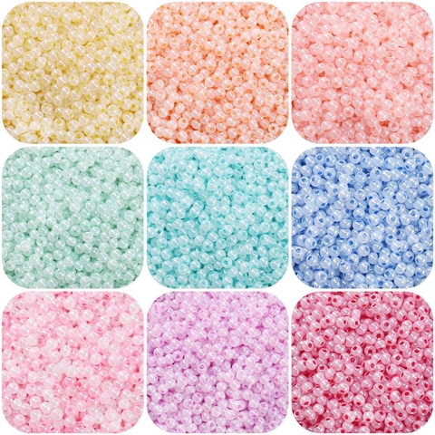 4mm Glasperlen Für DIY Schmuckherstellung Macaron Perlmutt Cremefarben Runde Lose Künstliche Perlen Für Armband Halskette Dekoration