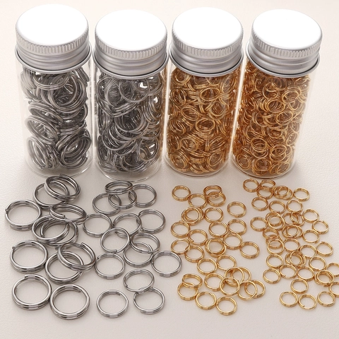 Edelstahl Doppelring Binderinge Offene Verbinder Für DIY Schmuckherstellung Handgefertigte Ohrring Anhänger Zubehör