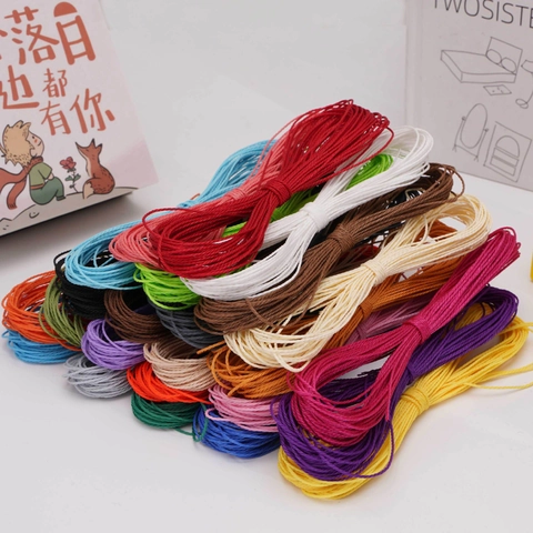 Polyester Waxed Cord Thread For DIY Bracelet Necklace Jewelry Making Braiding Handwork Multi Color Crafting Strings