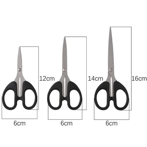 Stainless Steel Multipurpose Office Scissors Ergonomic Plastic Handle Household Sewing Tailor DIY Crafting Cutting Tools