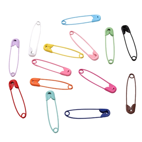 Iron Painted Colorful Safety Pins Multicolor Metal Pins For Clothes Tags Fixing DIY Craft Accessories Pins Jewelry Making
