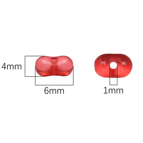 Acryl Erdnussform Perlen Transparent Bonbonfarben Lose Perlen Für DIY Halskette Armband Handgemachte Schmuckherstellung Zubehör