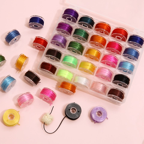 Veelkleurige Kristallen Elastische Koord Set Voor DIY Sieraden Maken Kralensnoer Met Plastic Opbergdoos Voor Handgemaakte Armbanden