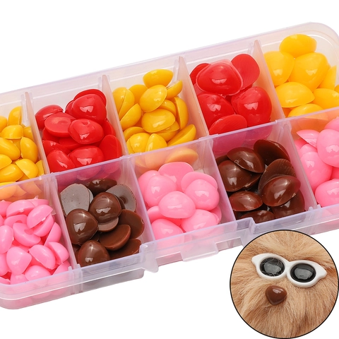 Acrylic Heart Triangle Doll Nose Accessories For Plush Toy Handmade DIY Craft Part Decorative Supplies For Doll Making