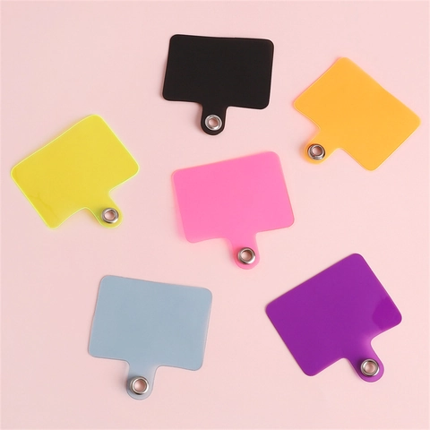 Universal Phone Lanyard Tether Tab Gasket PVC Replacement Patch Metal Eyelet For Phone Case Strap Neck Wrist Lanyards
