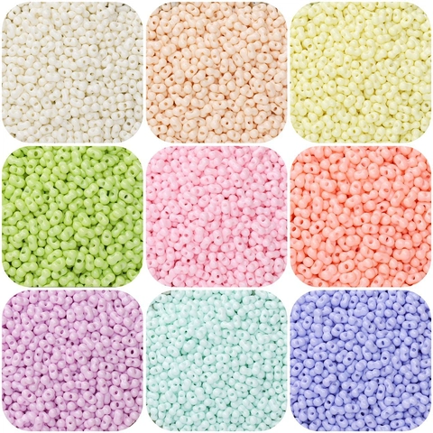 Peanut Shape Double Hole Beads Glass Acrylic Duo Beads For DIY Jewelry Making Bracelet Necklace Handcraft Accessory
