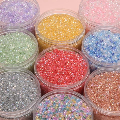 4mm Faceted Rhombus Crystal Glass Beads For DIY Jewelry Making Handmade Colorful AB Coating Spacer Beads Craft Accessories