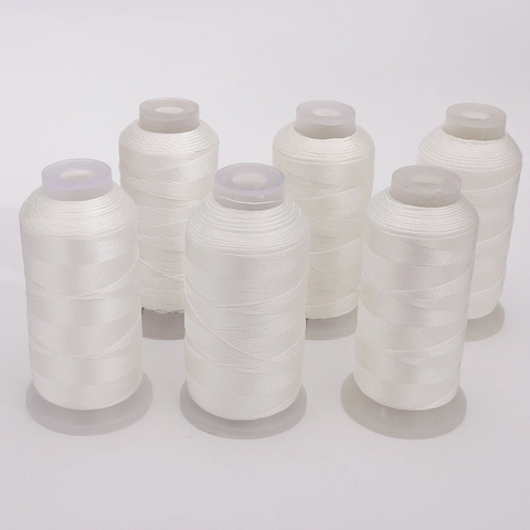 White Nylon Cord For Jewelry Making DIY Braided Bracelet Necklace Thread Mercerized Twisted String For Tassel Craft Supplies