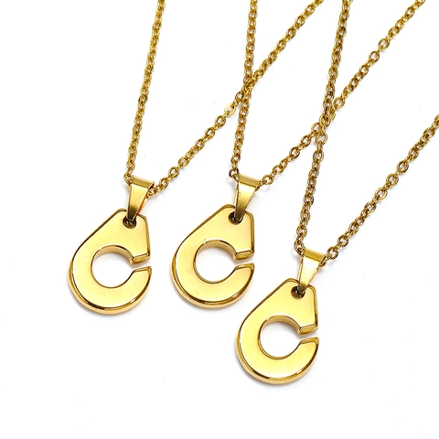 Minimalist Titanium Steel Handcuff Pendant Necklace For Women Gold Color Geometrical Clavicle Chain Fashion Jewelry Accessory Gift