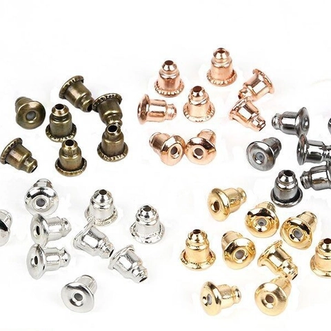 Metal Earring Backs Butterfly Bullet Earring Stoppers DIY Jewelry Findings Electroplated Earring Replacements No Pcs Set