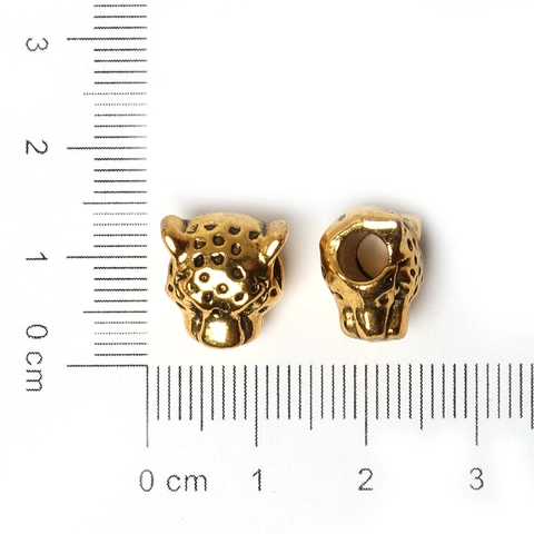 Colgantes de Cabeza de León y Leopardo de Aleación de Zinc Galvanizado Vintage Oro Plata Antiguo para Fabricación de Joyas DIY