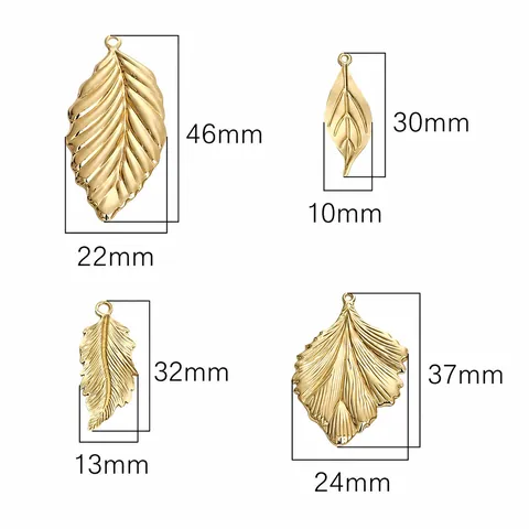 14K Gold Gefüllte Kupfer Blatt Anhänger Für Schmuckherstellung Strukturierte Botanische Charms Pflanzenader Blatt Komponenten Für Ohrringe DIY