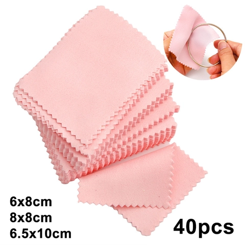 Chiffon de Nettoyage pour Bijoux en Microfibre Chiffon de Polissage Double Face pour Montres en Or Argent Lunettes Chiffon Doux