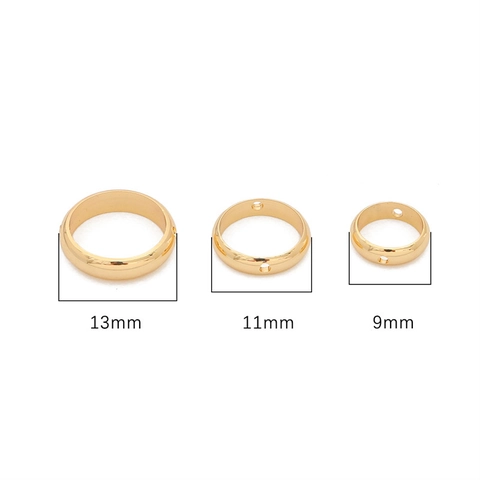 Composants d'Anneaux en Cuivre pour la Fabrication de Bijoux DIY Or Rempli Argenté Anneaux Ouverts Circulaires Accessoires
