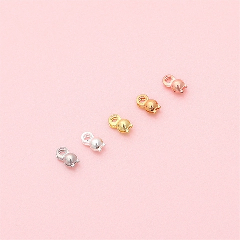 Copper Gold Plated Clamshell Crimp Covers Bead Tips Connectors For DIY Bracelet Necklace Jewelry Making Findings Accessories