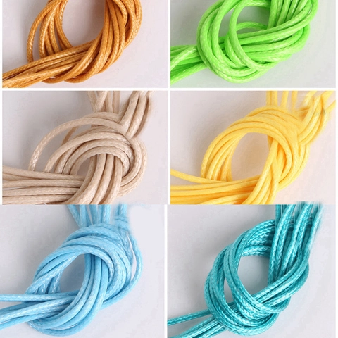 Waxed Cord String For Jewelry Making DIY Handmade Necklace Bracelet Braided Rope Colorful Accessory Cordage