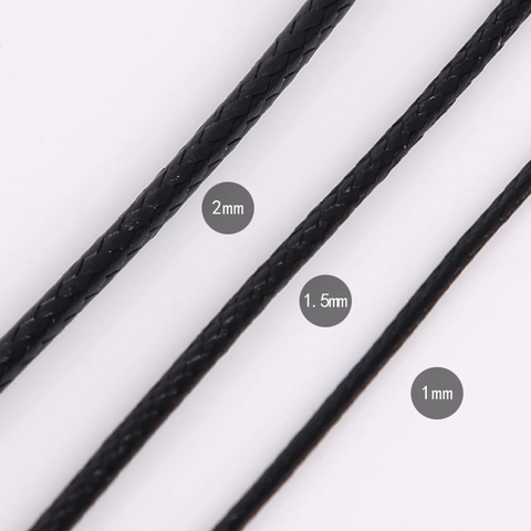Korean Waxed Cord 2mm Braided Polyester String For DIY Jewelry Making Bracelet Necklace Accessories Handwoven Crafting Thread