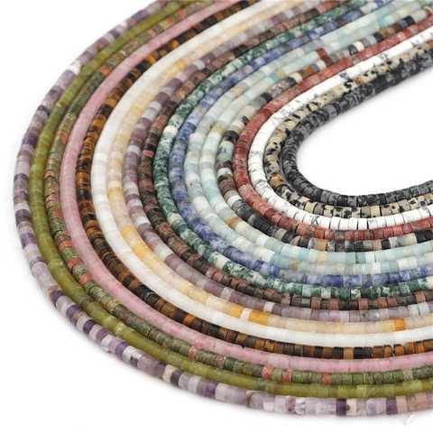 Naturstein Heishi Perlen Scheibe Zylinder Würfel Abstandsperlen Lose Perlen Für DIY Armband Halskette Schmuckherstellung Handgefertigt Zubehör