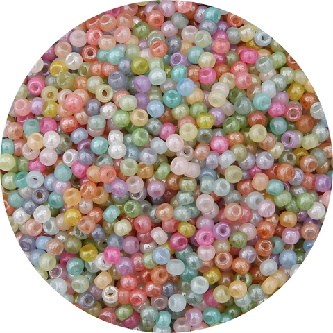 Round Glass Seed Beads For DIY Jewelry Making Bracelet Necklace Earring Crafting Macaron Colorful Rice Beads For Handcrafted Accessories