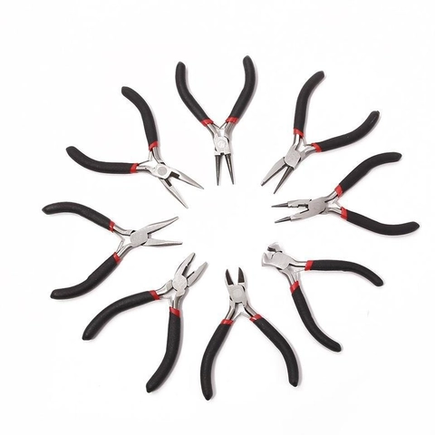 Professional DIY Jewelry Pliers Tool Carbon Steel Metal Multi Functional Needle Round Nose Cutting Pliers For Handmade Jewelry Making Crafting Tool