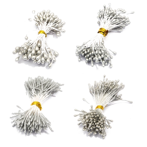 Künstliche Silberne Blütenstaubblätter Und Beeren DIY Handgemachter Schmuck Herstellung Hochzeit Deko Bastelzubehör Für Haarnadeln