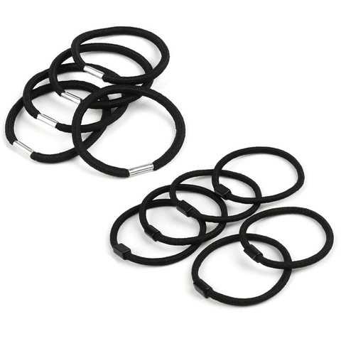 Elastici per Capelli Neri Corda per Capelli Minimalista Con Fibbia Accessori per Acconciature Fai-da-Te per Donna Fasce per Capelli Quotidiane